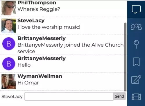 Moderated visitors live chat